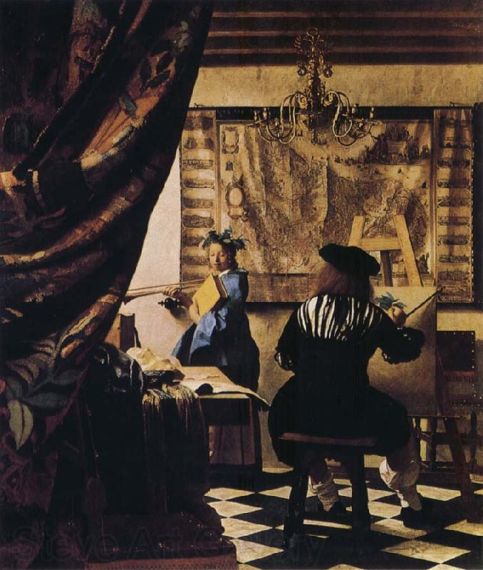Jan Vermeer Allegory of Painting Germany oil painting art